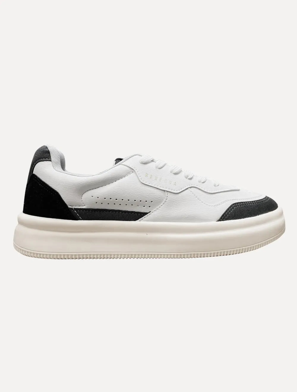 Tênis Reserva Masculino Couro Troy Black Branco