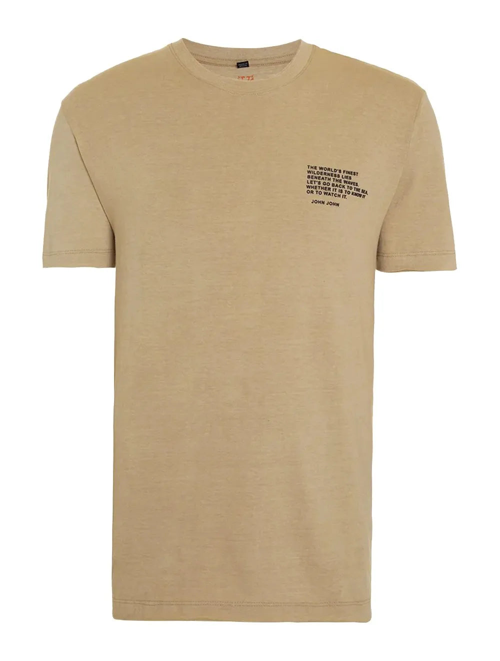 Camiseta John John Masculina Regular Lobster Cáqui