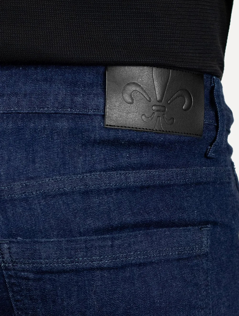 Calça Dudalina Jeans Masculina Regular Stretch Classica Azul Escuro