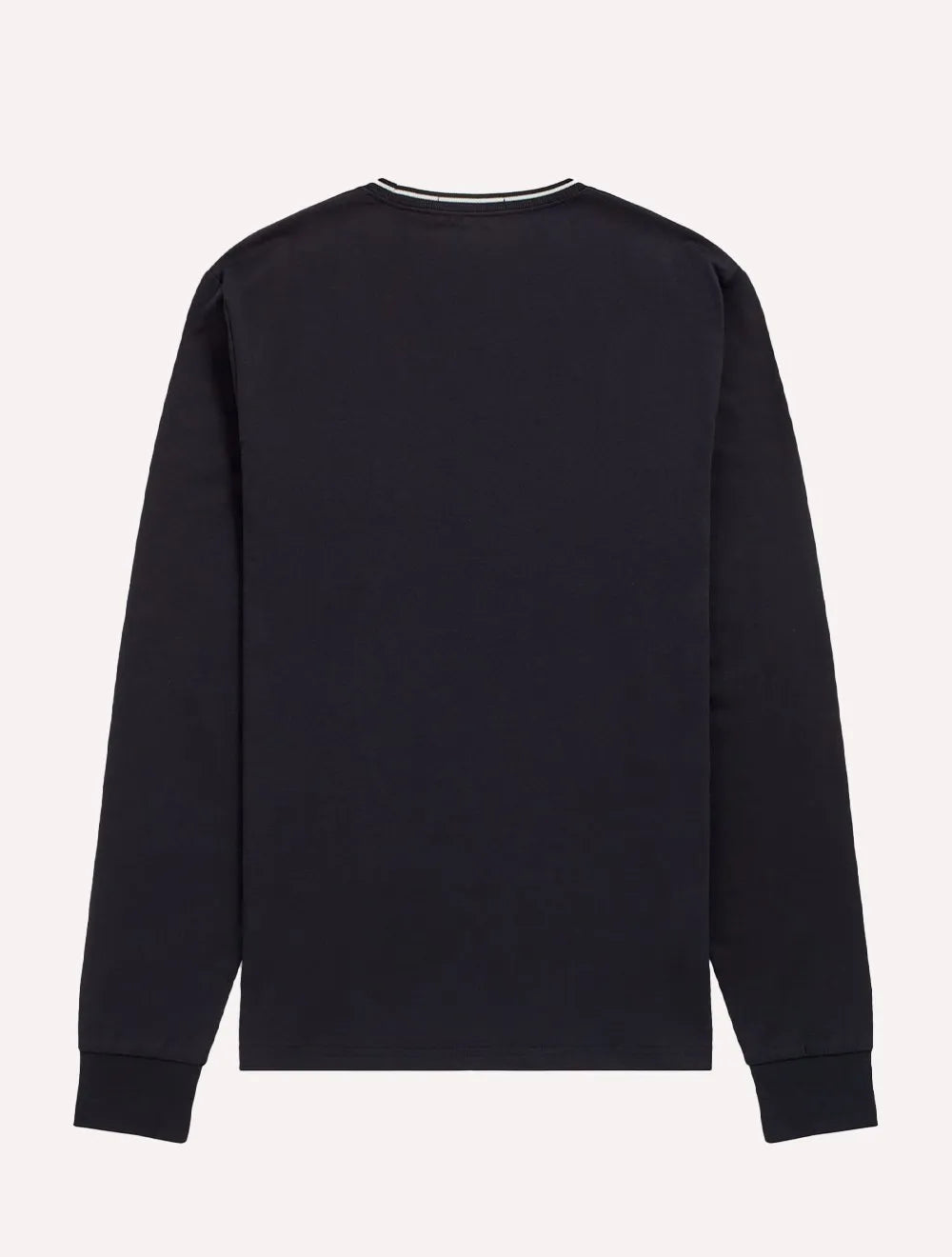 Camiseta Fred Perry Masculina Regular Manga Longa Twin Tipped Preta