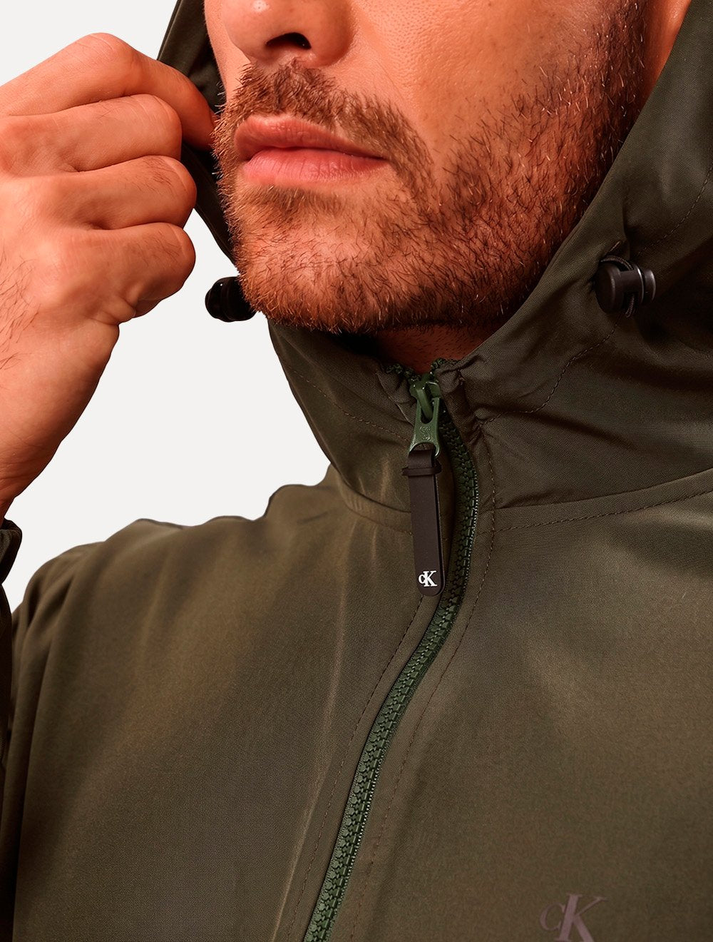 Jaqueta Calvin Klein Jeans Masculina CK Flex Verde Militar