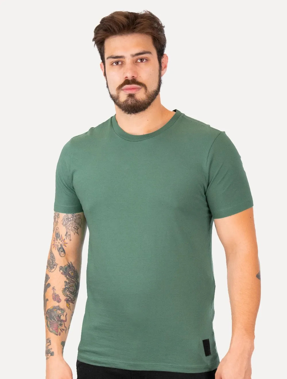 Camiseta Original Penguin Masculina Slim Estampa Silk Verde