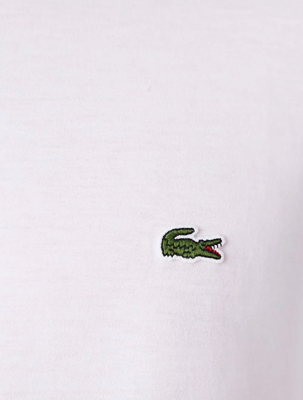 Camiseta Lacoste Masculina Manga Longa Jersey Pima Cotton Branca