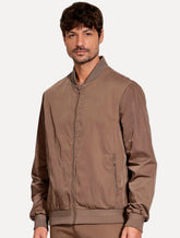 Jaqueta Aramis Masculina Nylon Bomber Liquid Repeller Marrom