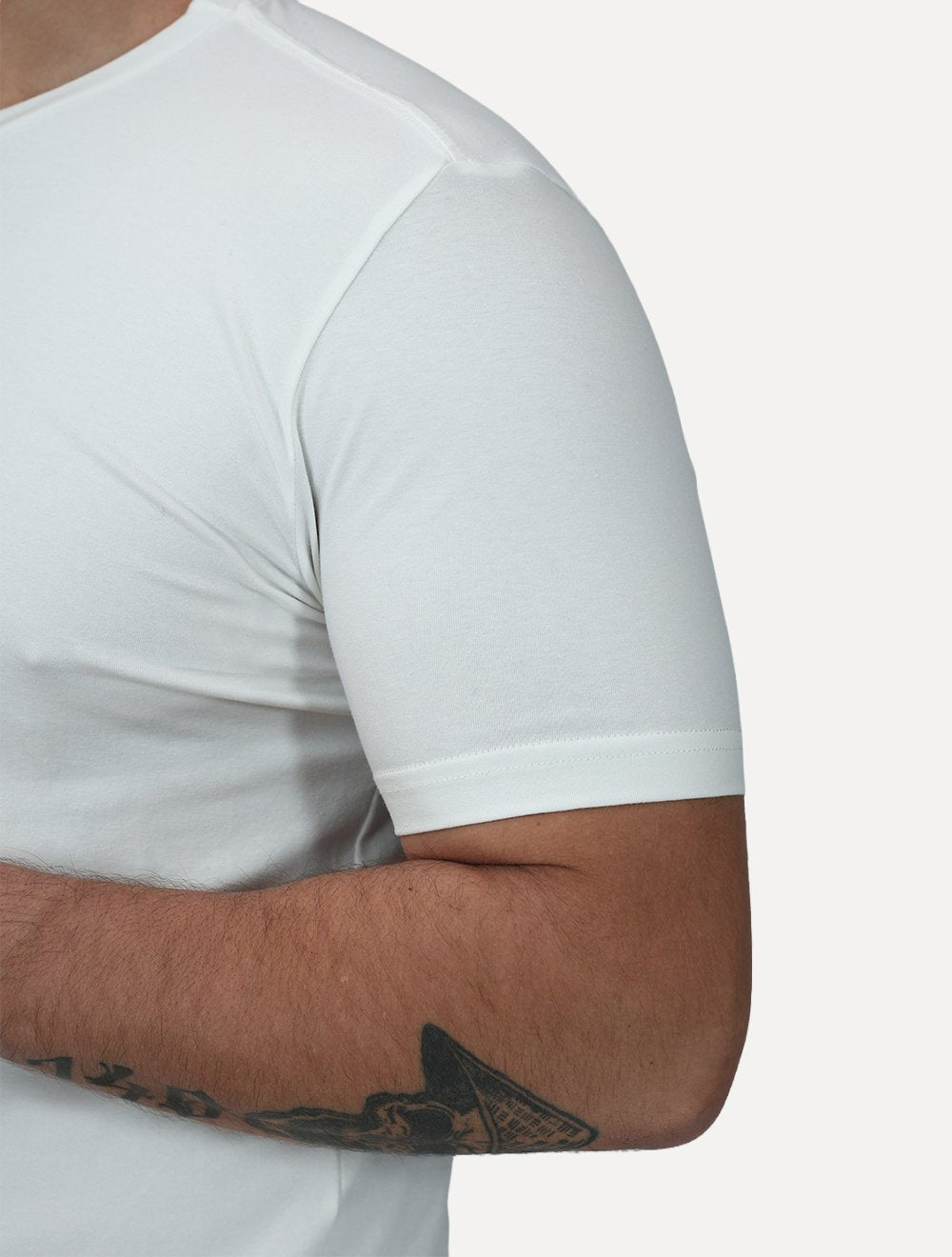 Camiseta King & Joe Masculina Premium Cotton Flex Estampada Off White