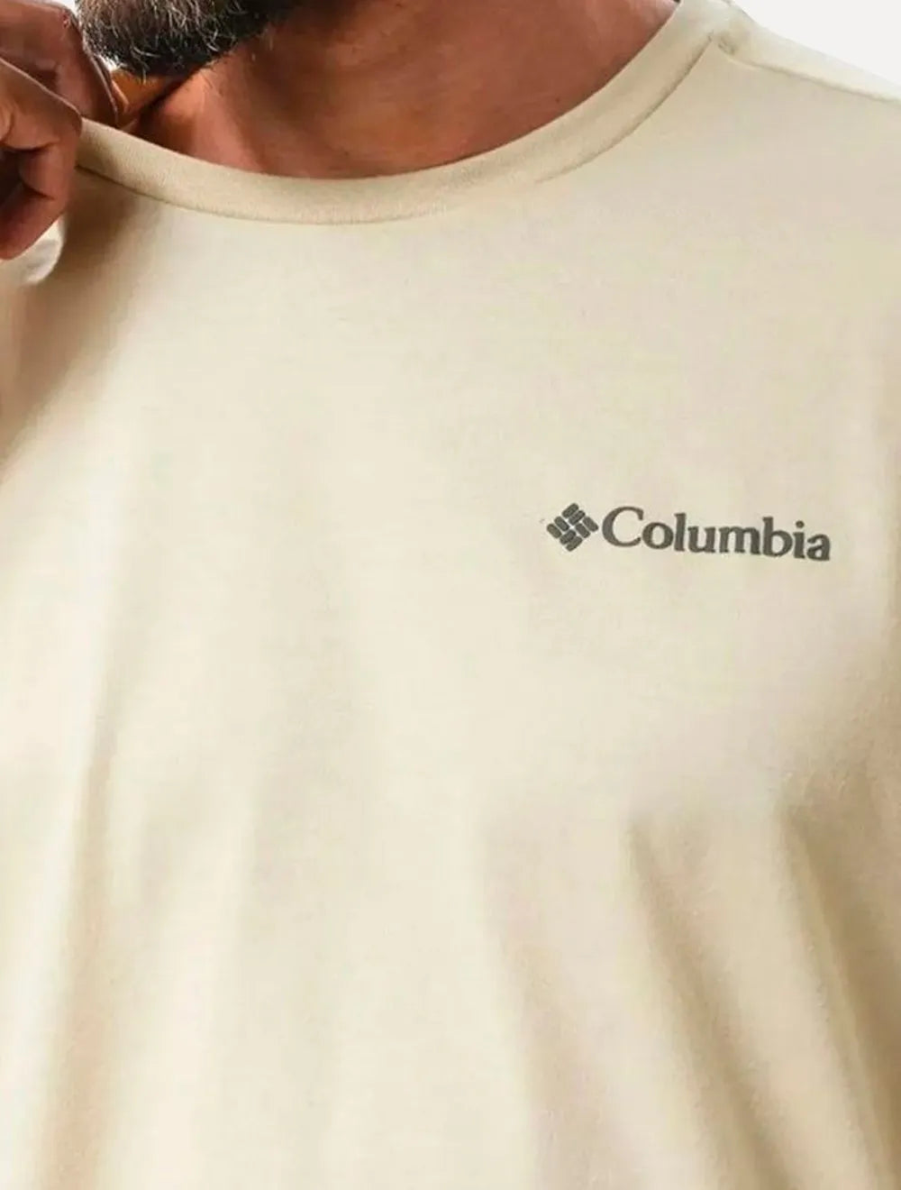 Camiseta Columbia Masculina Dark Logo Areia