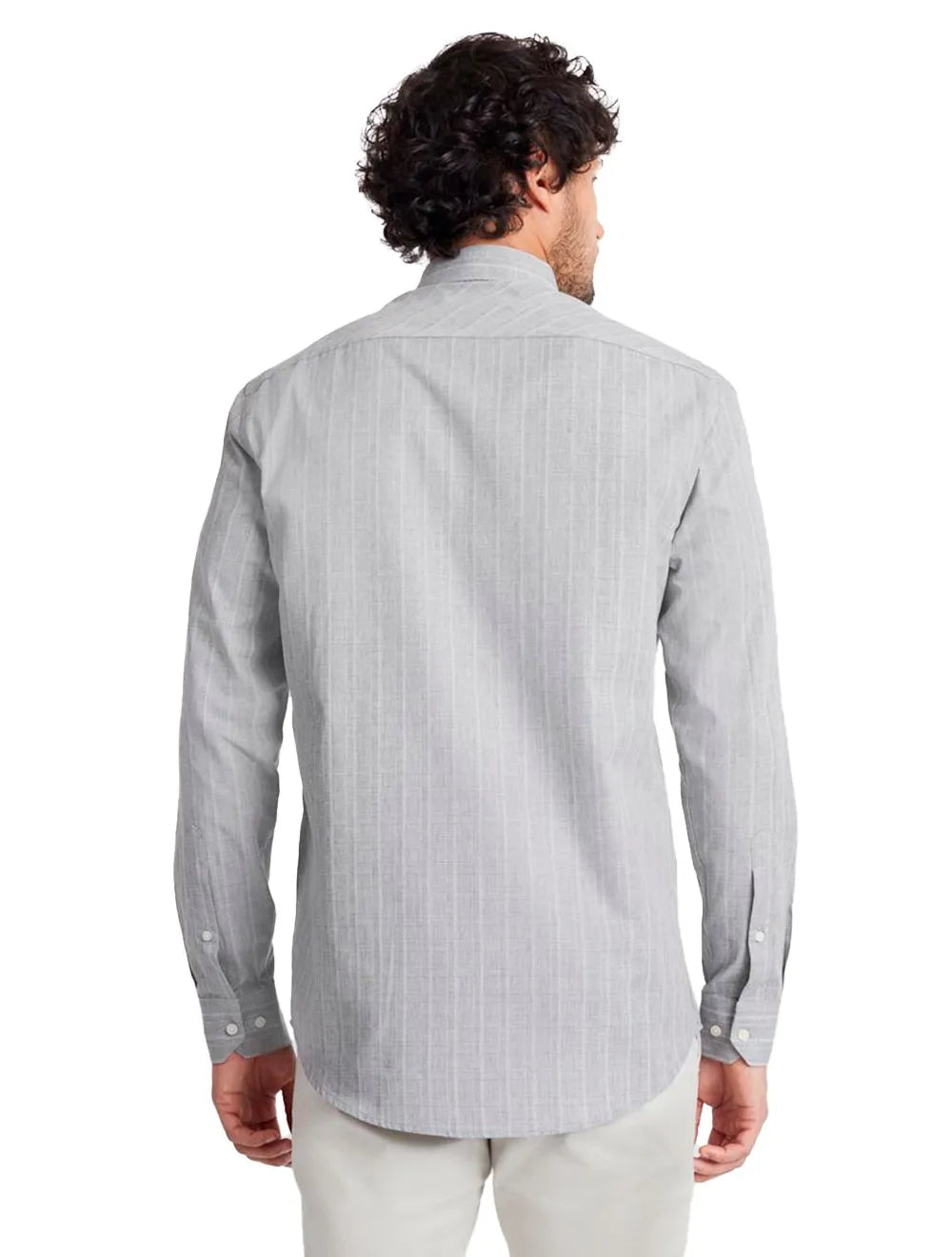 Camisa Aramis Masculina Regular Pocket Tricoline Quadri Xadrez Verde Acinzentado