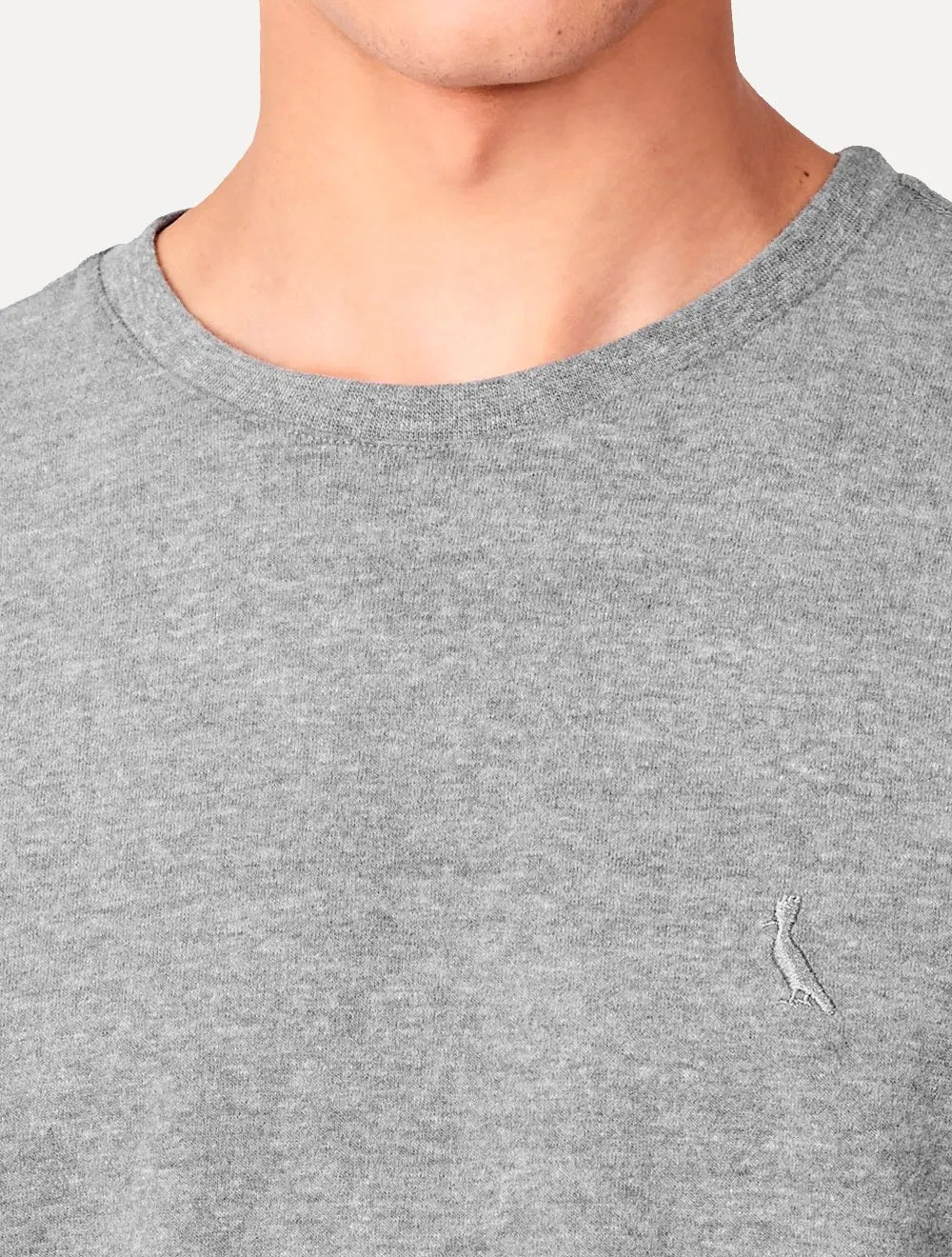 Camiseta Reserva Masculina Regular Mescla Touch Cinza Escuro