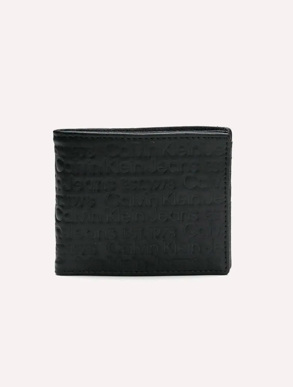 Carteira Calvin Klein Jeans Masculino Couro CKJ Est 1978 Full Preta