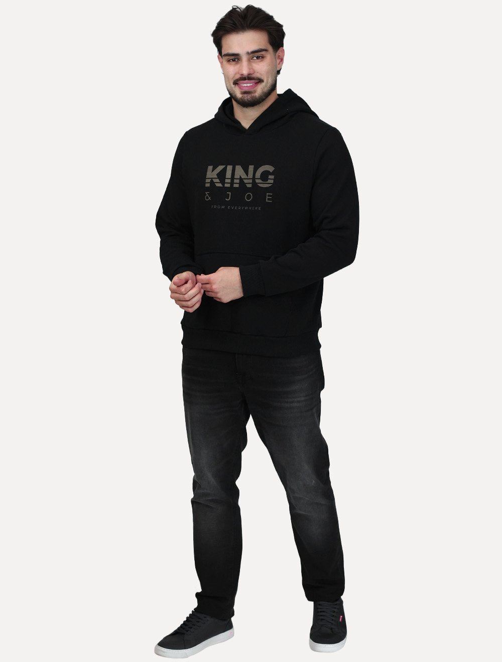Blusão King & Joe Masculino Moletom Capuz From Everywhere Preto