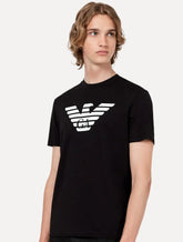 Camiseta Emporio Armani Masculina Essential Pima Big Logo Preta