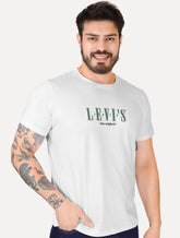 Camiseta Levis Masculina Relaxed Center Logo Branca
