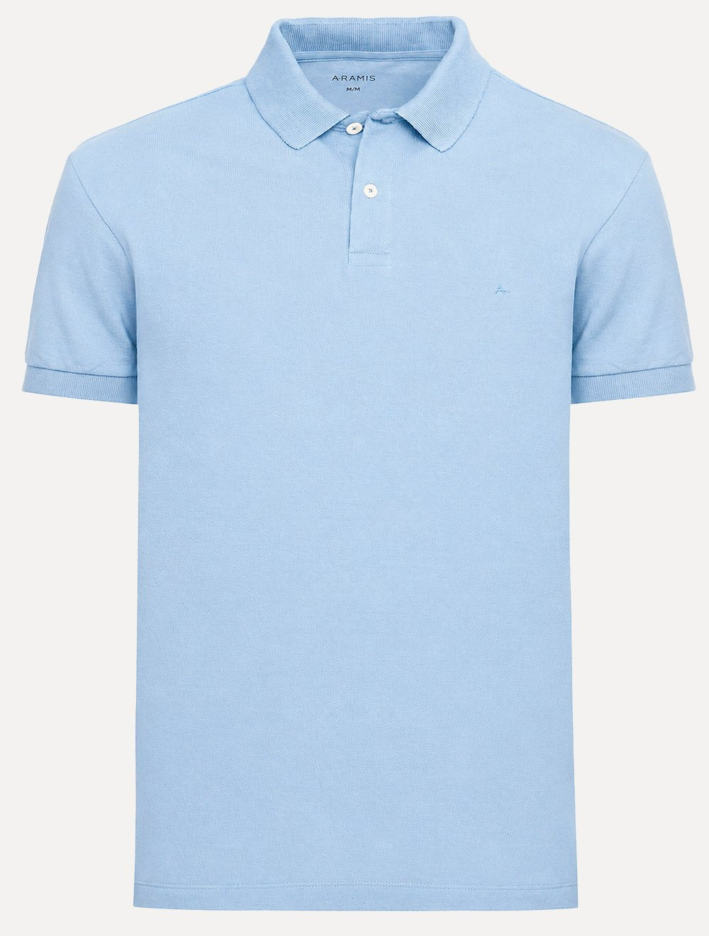 Polo Aramis Masculina Basic Piquet Mono Azul Pastel