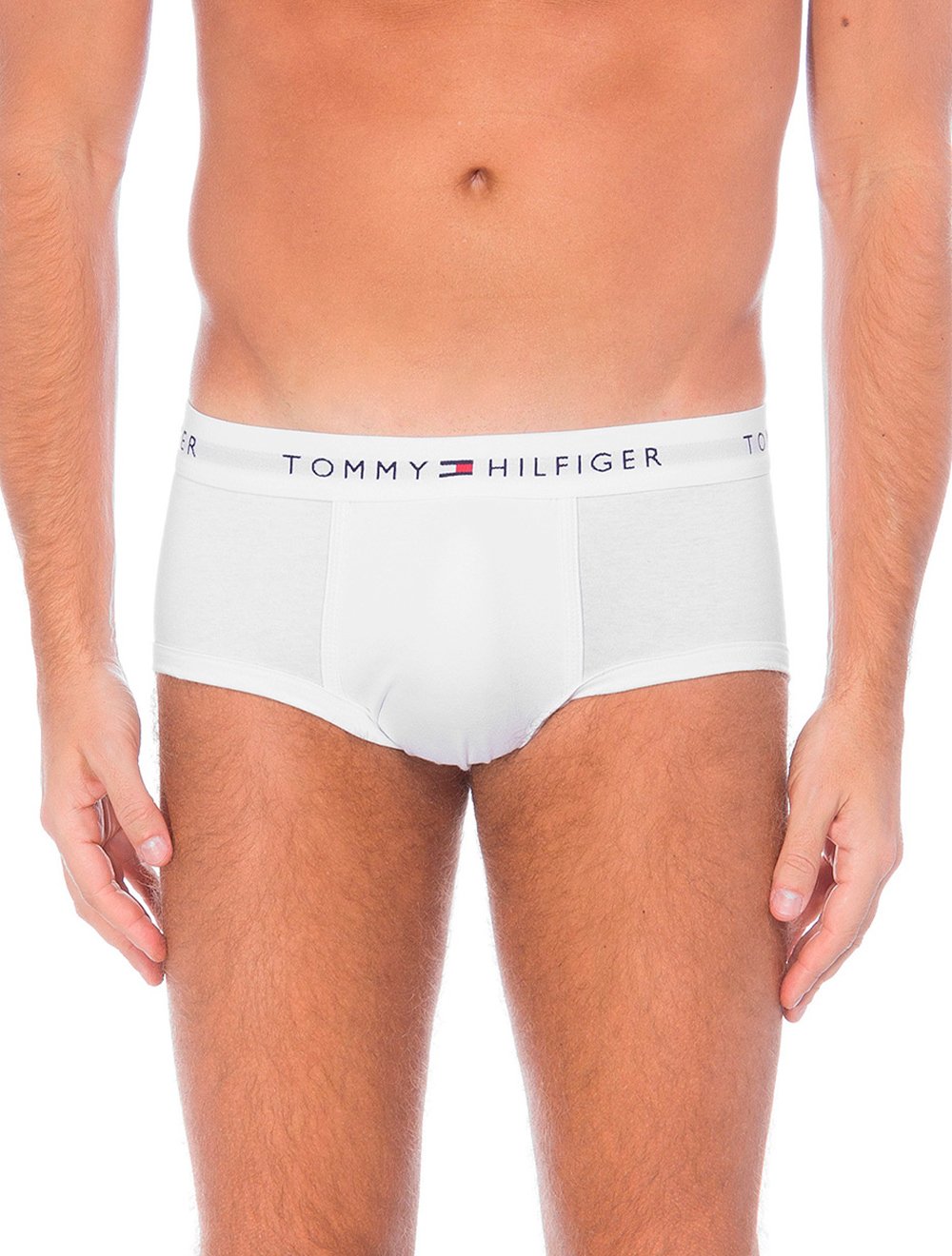 Cueca Tommy Hilfiger Cotton Stretch Brief Branca Pack 3UN