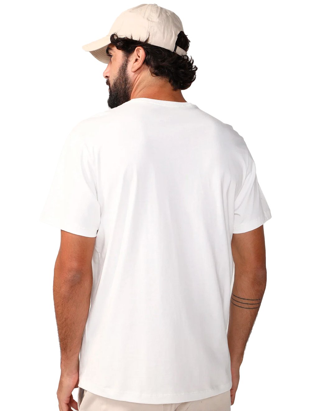 Camiseta Colcci Masculina Regular Tropical Club Off-White