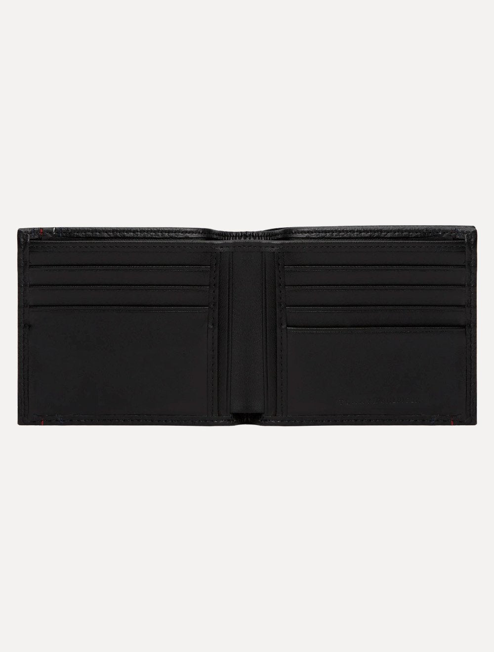 Carteira Tommy Hilfiger Porta Cartão Couro Central Mini CC Wallet Preta