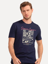 Camiseta Calvin Klein Jeans Masculina Sustainable Summer Essence Azul Marinho