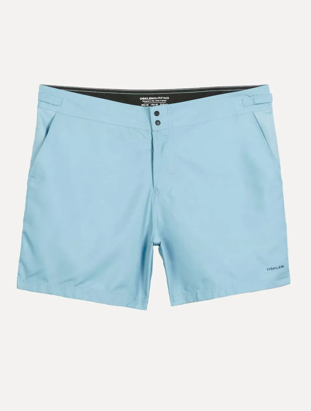 Short Osklen Masculino Beachwear Aquaone Ripstop Azul Claro