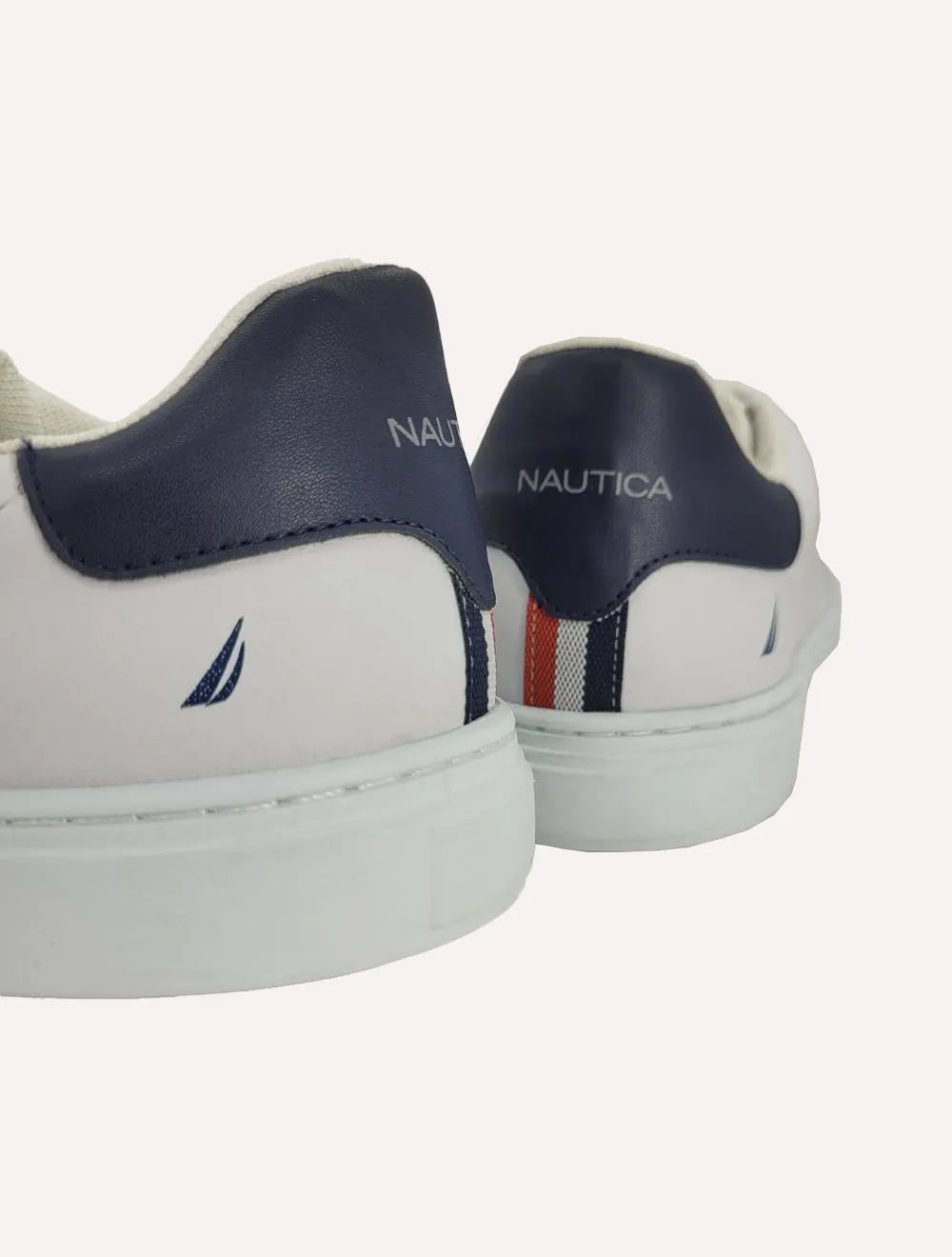 Tênis Nautica Masculino SL Couro Azul Marinho/Branco