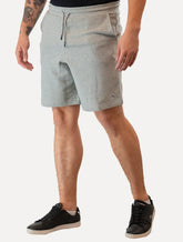 Bermuda Original Penguin Masculina Moletom Slim Patch Cinza Mescla