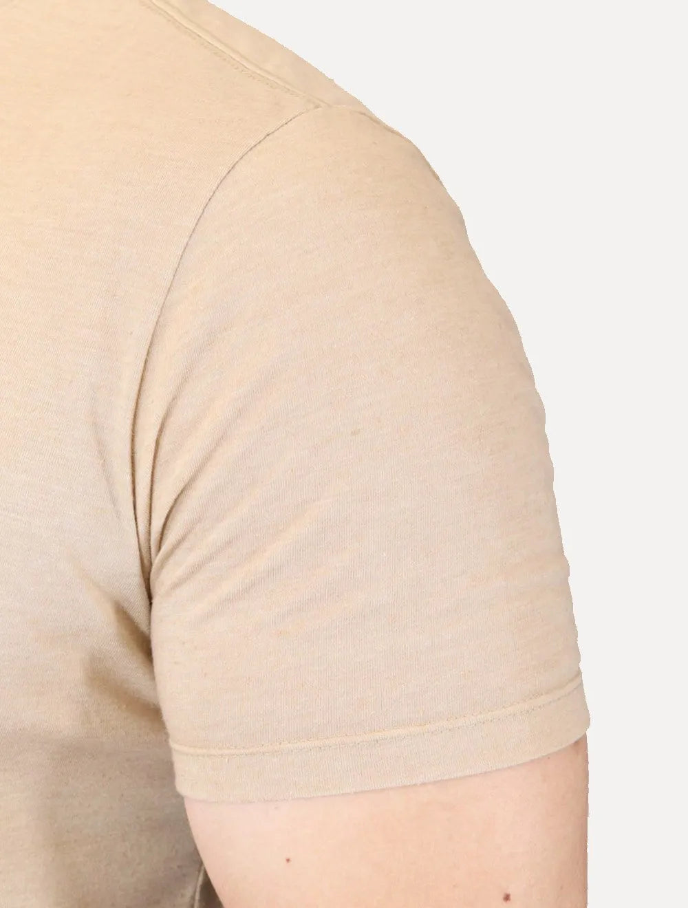 Camiseta Calvin Klein Jeans Masculina Botonê Caqui Médio