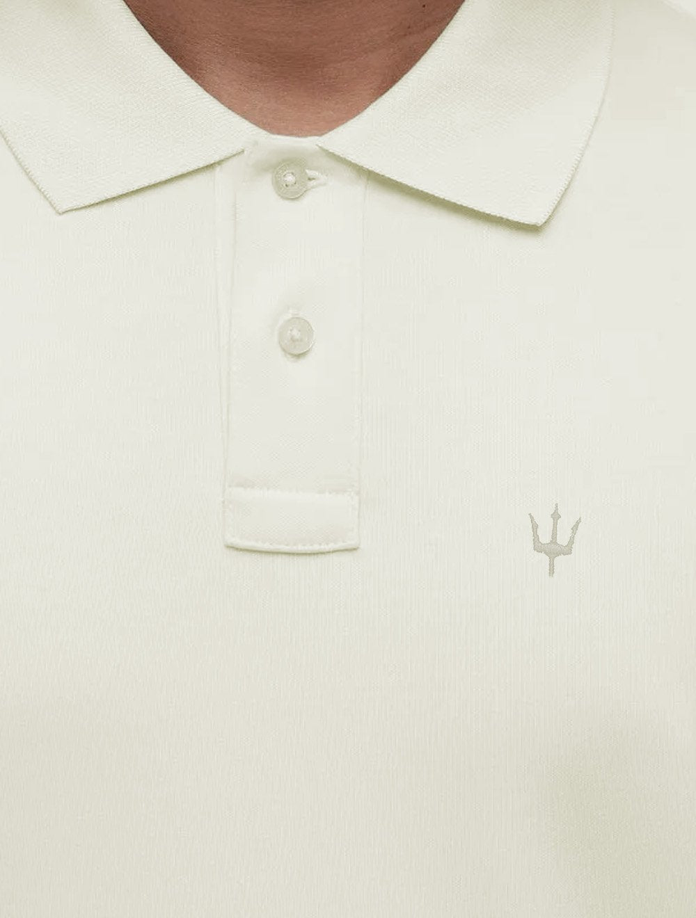 Polo Osklen Masculina Comfort Tridente Pure Touch Mono Logo Areia