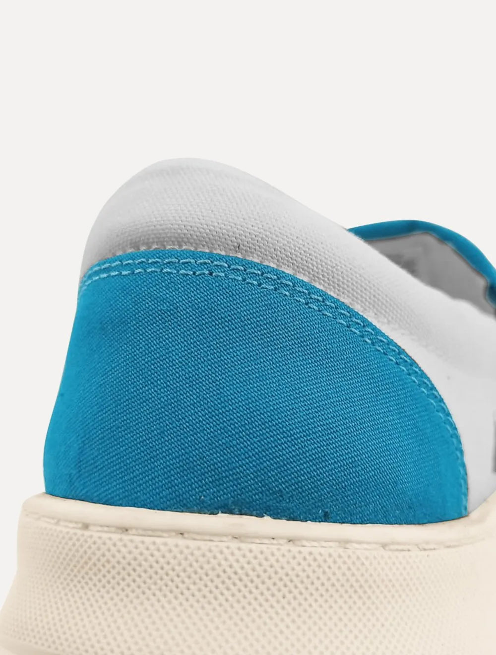Tênis Nautica Masculino Slip On Lona Branco/Azul Royal