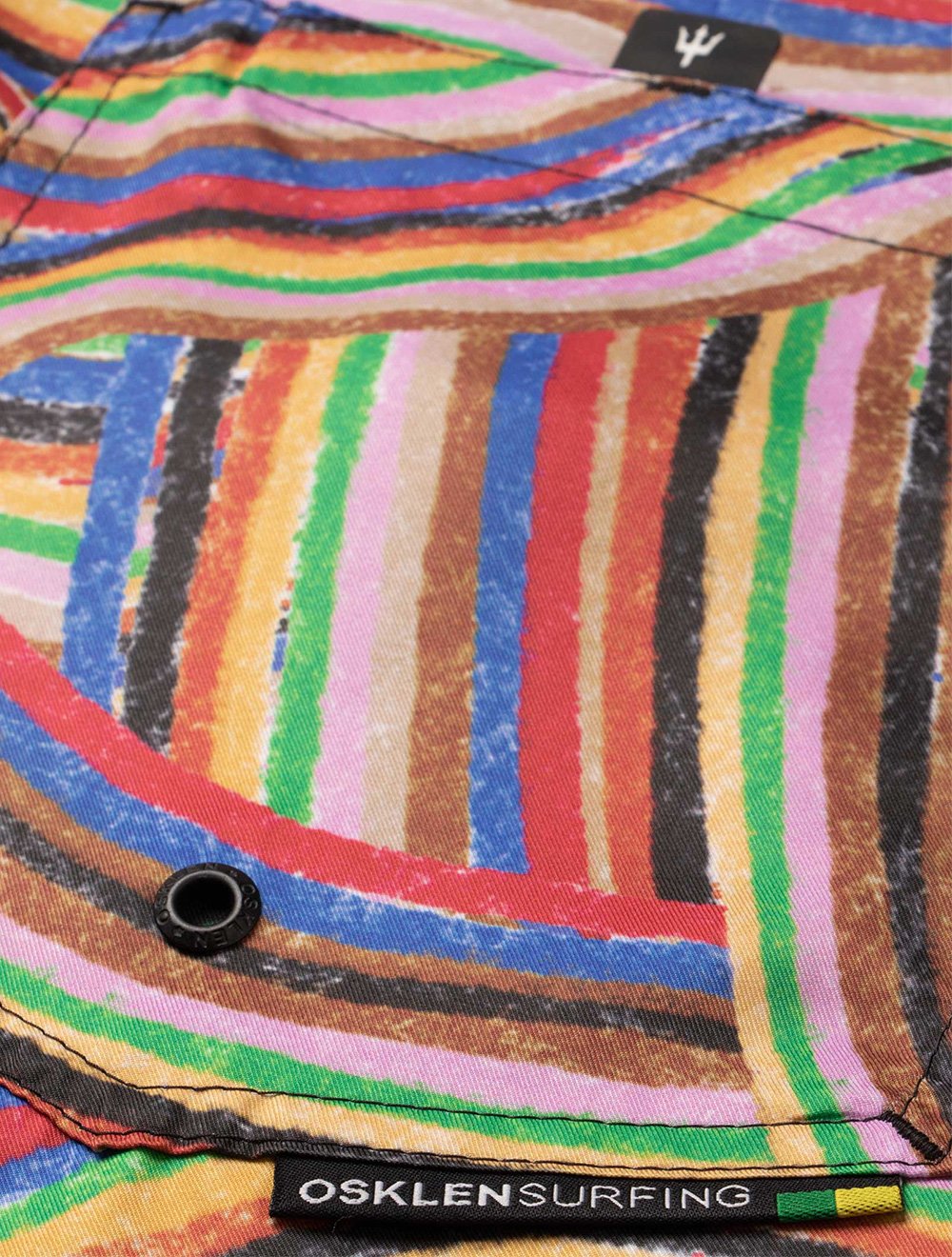 Bermuda Osklen Masculina D'Água Surf Aquaone Ondas Multicolor