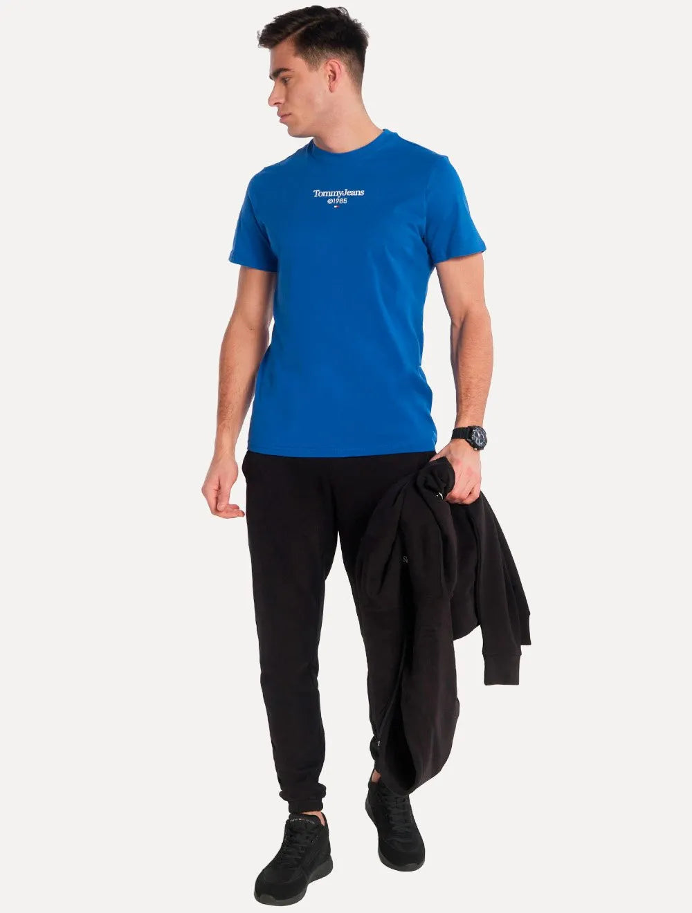 Camiseta Tommy Jeans Masculina Regular TJ 85 Entry Azul Royal
