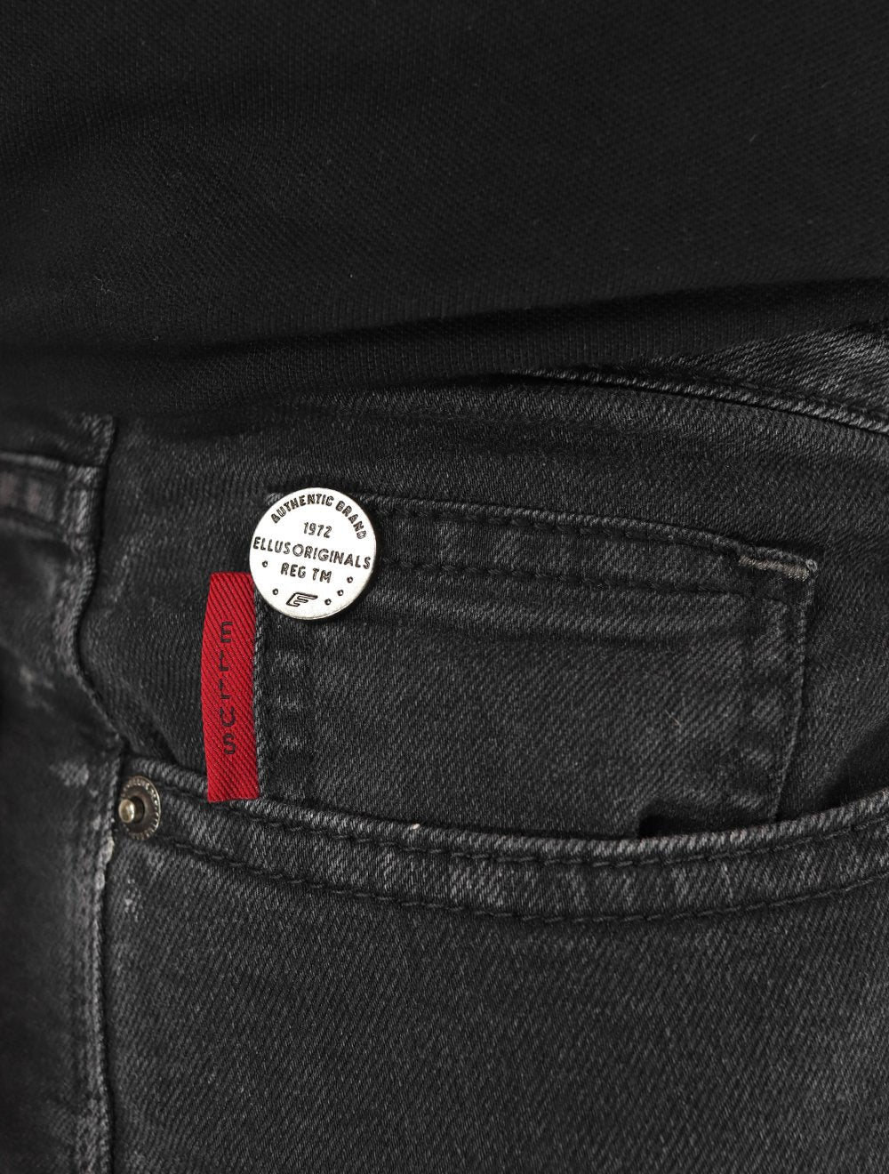 Calça Ellus Jeans Masculina Slim First Black Preto