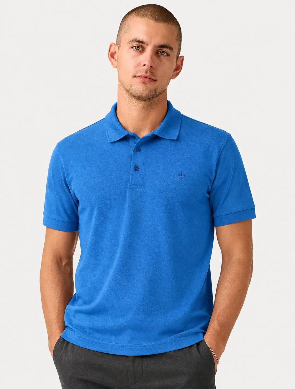 Polo Dudalina Piquet Essential Color Azul