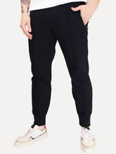 Calça Moletom Empório Armani Masculina Jogger Pocket Zip Azul Marinho