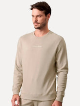 Blusão Calvin Klein Masculino Crewneck Suedine Soft Lounge
