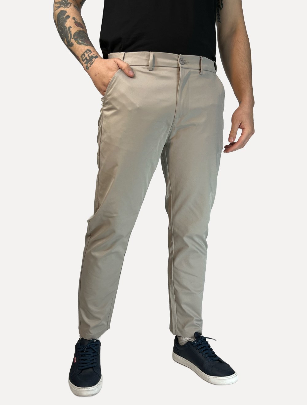 Calça Dixen Masculina Adaptive com Regulagem no Cós Caqui