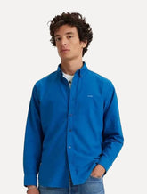 Camisa Levis Masculina Relaxed Oxford Authentic Button Down Azul Escuro