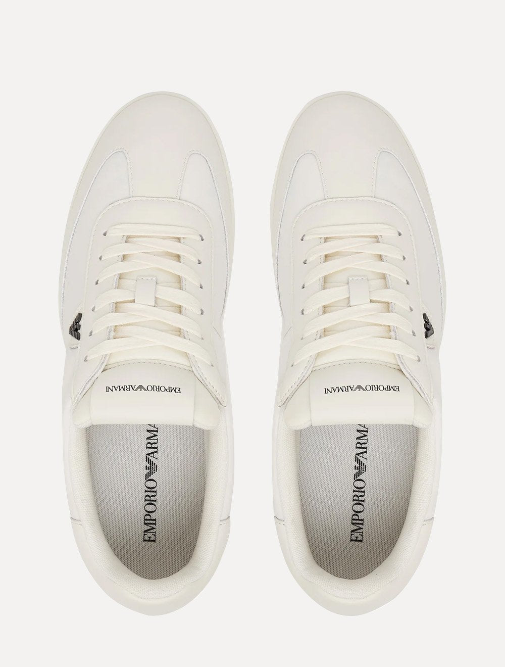 Tênis Empório Armani Masculino Nylon Logo Águia Branco