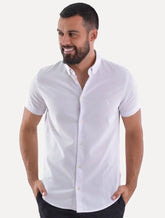 Camisa Reserva Masculina Manga Curta Oxford Color Branca
