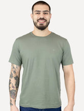 Camiseta Individual Slim Pima Soft Touch Logo Verde Médio
