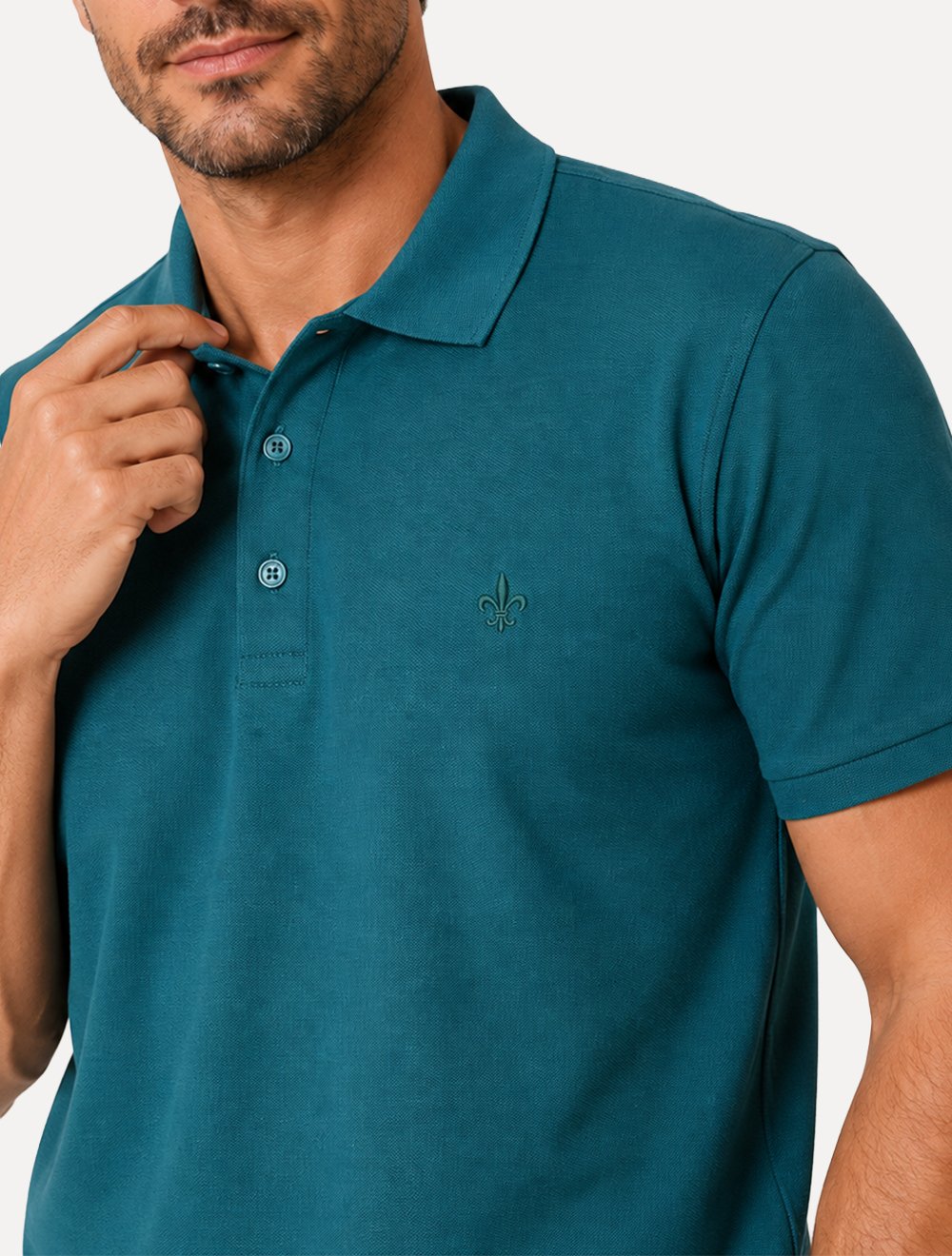 Polo Dudalina Masculina Essential Color Verde Escuro