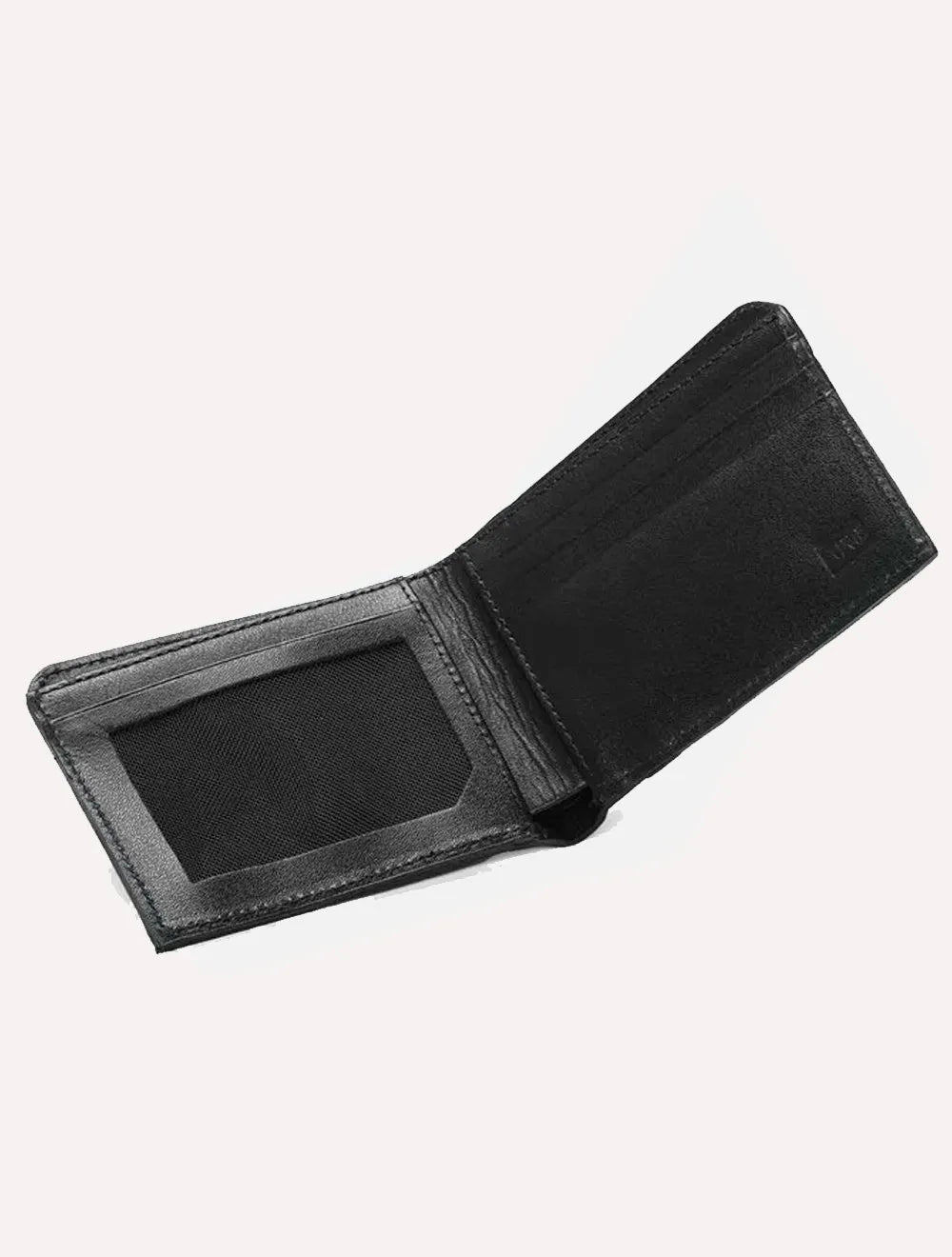 Carteira Calvin Klein Jeans Masculina Couro CK Queima Preta