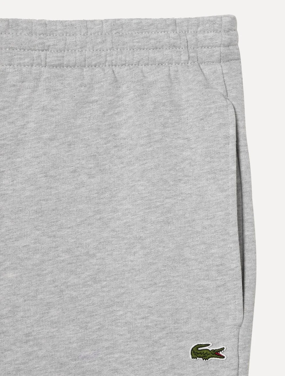 Calça Lacoste Masculina Moletom Sport Cotton Fleece Croco Cinza Mescla