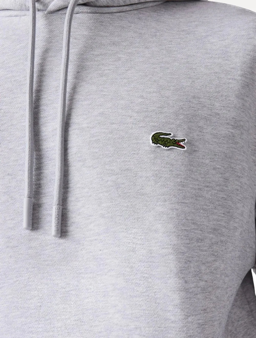 Moletom Lacoste Masculino Organic Cotton Hooded Cinza Mescla