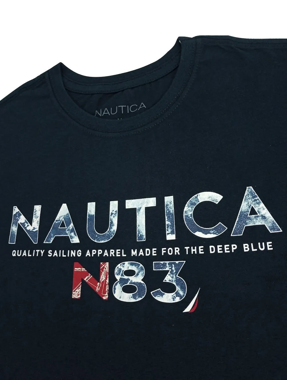Camiseta Nautica Masculina Deep Blue Sea Azul Marinho