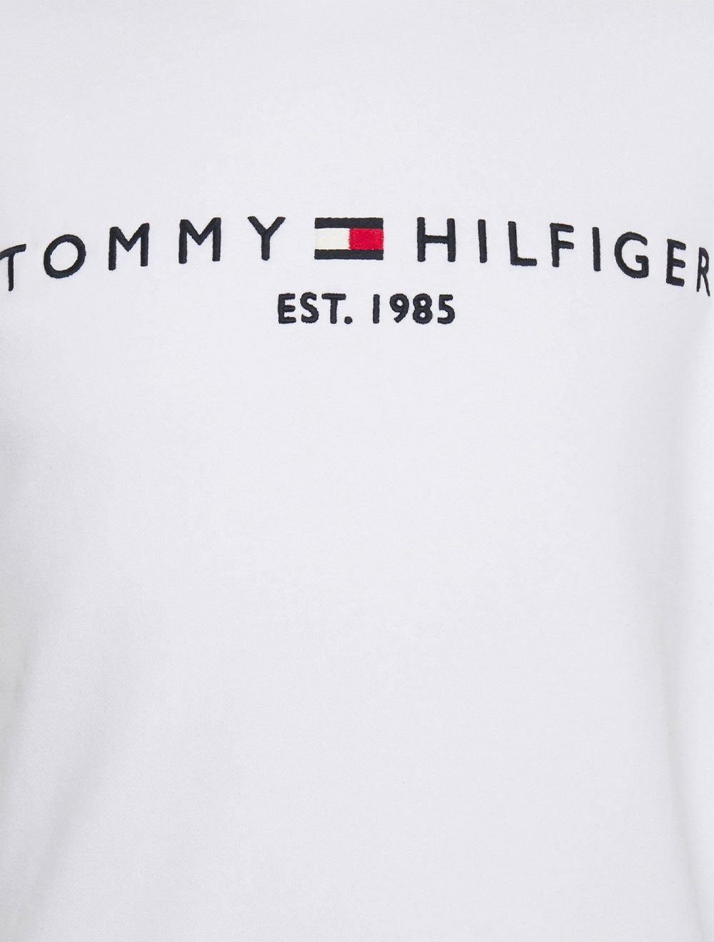 Moletom Tommy Hilfiger Masculino Fleece Logo Crewneck Branco
