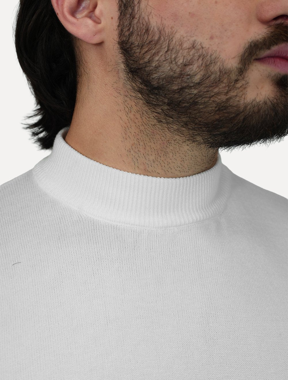 Suéter Dixen Masculino Tricot Basic Crewneck Off White