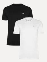 Kit Camisetas Calvin Klein Jeans | Omega Logo Preta/Branca