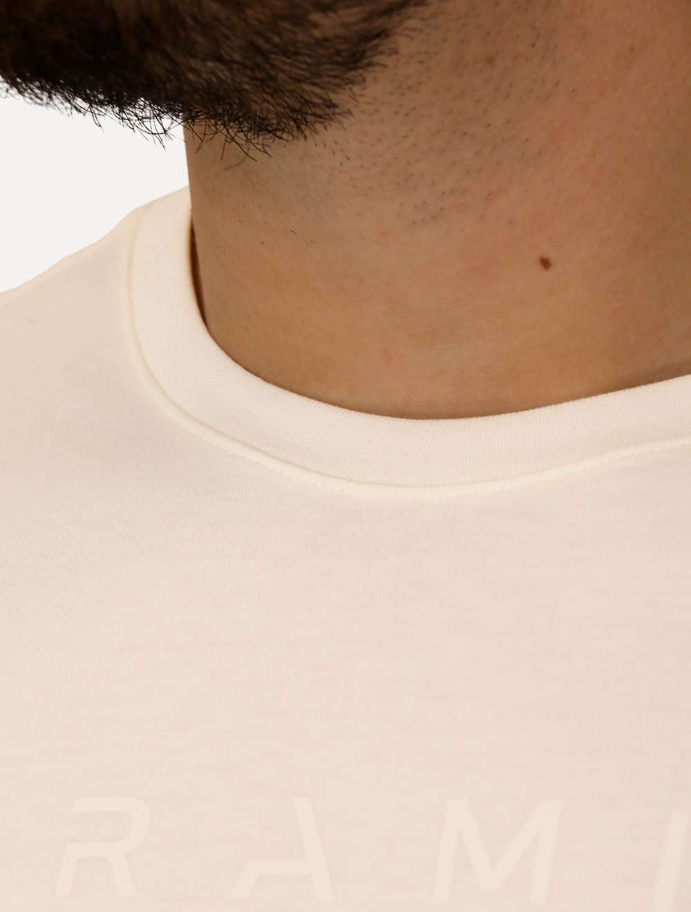 Camiseta Aramis Masculina Regular Braile Off-White