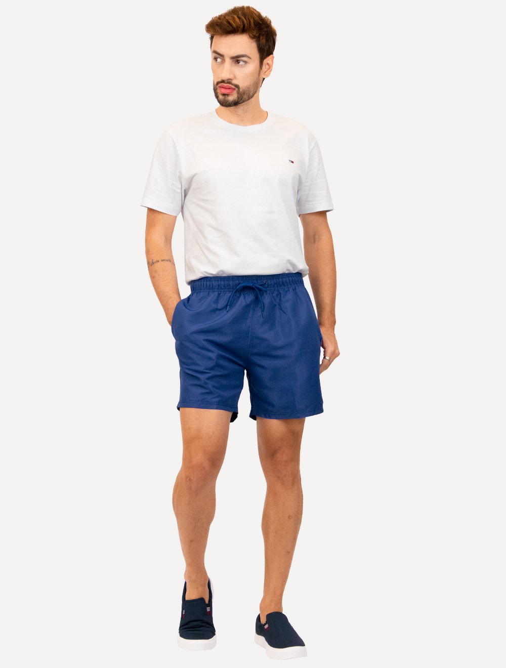 Short John John Masculino Trancoso Fiji Bic Azul Royal