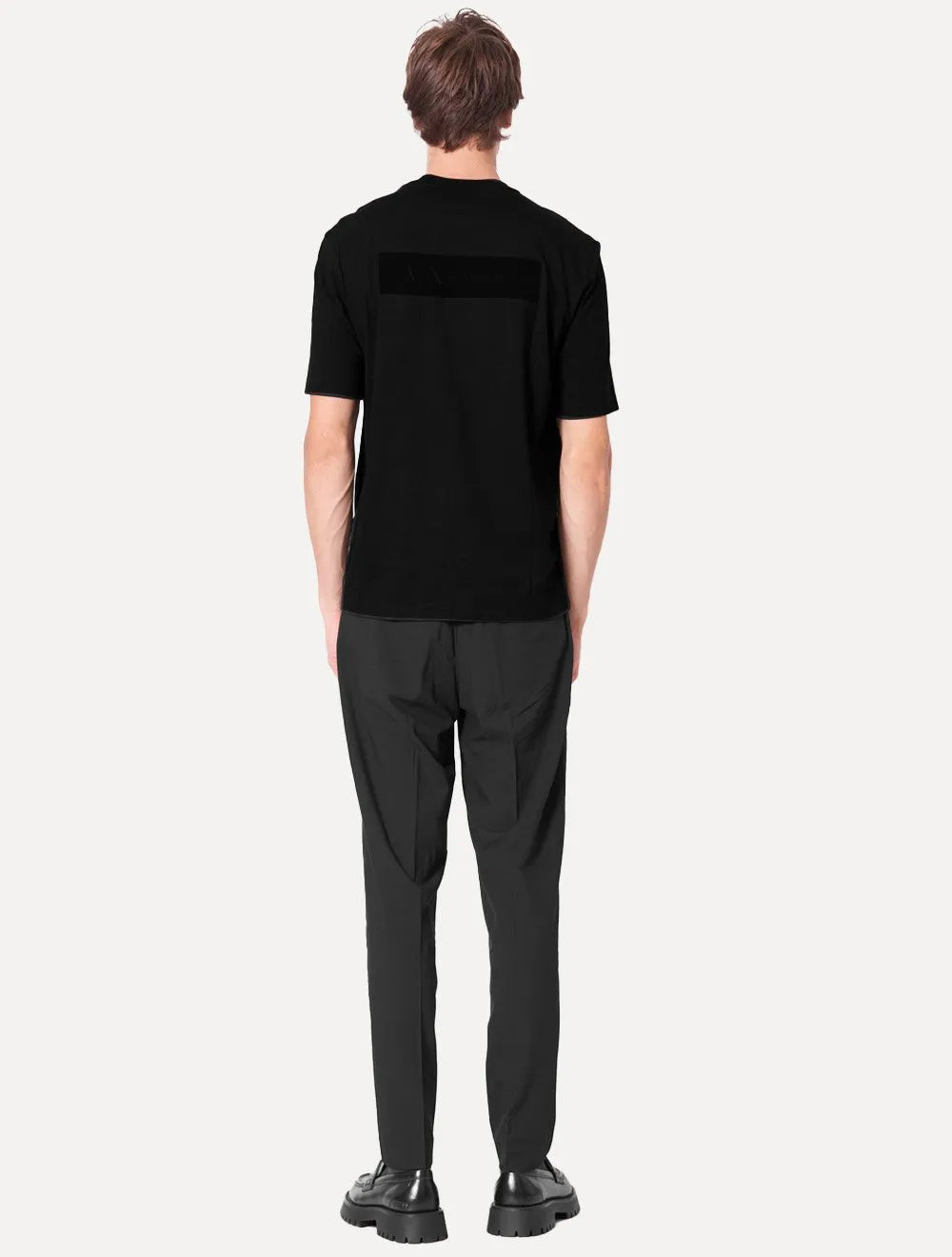 Camiseta Armani Exchange Masculina Regular Rubber Logo Preta