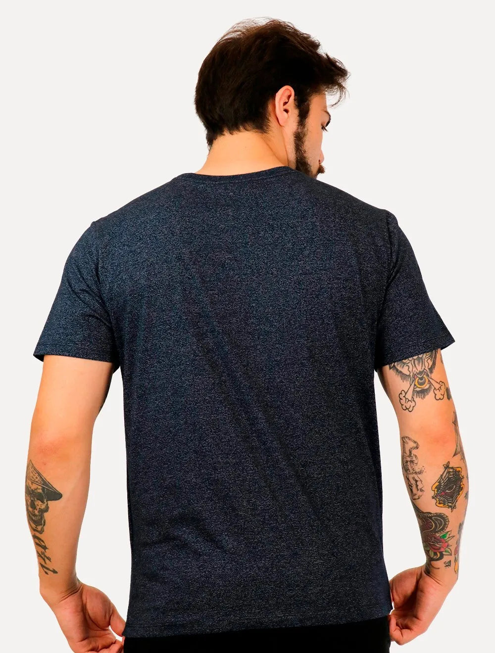 Camiseta Dudalina Masculina Listra Noise Azul Marinho